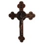 Crucifixo Metal Parede São Bento Bronze Velho - 21 cm x 13 cm