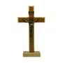 Crucifixo Parede e Mesa  Mdf Athenas 17 Cm