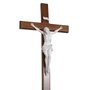 Crucifixo Processional de Madeira Cristo em Mármore - 2,20 Mt