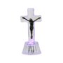 Crucifixo Redondo de Vidro - 9 Cm