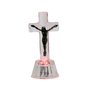 Crucifixo Redondo de Vidro - 9 Cm