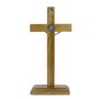 Crucifixo de São Bento em Madeira - 22 cm 