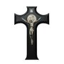 Crucifixo São Bento Prata Madeira Prata 26 cm