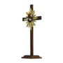 Cruz de Madeira Parede e Mesa Resplendor do Castíssimo Coração de José - 62 Cm X 34 Cm