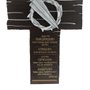 Cruz de Mesa Cravos em Mármore Semana Santa Marrom - 26 cm