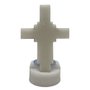 Cruz de Mesa de Mármore Envelhecido e Vela Rechô - 11 cm