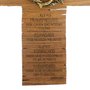Cruz de Parede Cravos em Mármore com Pintura Bronze Semana Santa - 26 cm