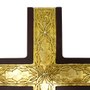 Cruz Matrimonio Dourada Madeira 40 cm