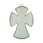 Cruz Metal Prata Acrílico 20 cm