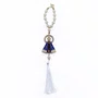 Dezena Carro de Nossa Senhora Aparecida Branca Strass Pompom - 8 mm