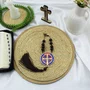 Dezena Carro de São Bento Medalha Pompom - 8 mm