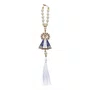 Dezena Carro de Nossa Senhora Aparecida Branca Strass Pompom