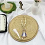 Dezena Carro de Nossa Senhora Aparecida Branca Strass Pompom