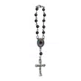 Dezena de Carro Hematita de Nossa Senhora Aparecida e São Cristóvão 6 mm