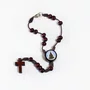 Dezena de Carro Madeira Vermelha de Nossa Senhora Aparecida e São Cristóvão - 6 mm