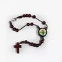 Dezena de Carro Madeira Vermelha de Nossa Senhora Aparecida e São Cristóvão - 6 mm