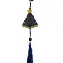 Dezena de Carro Nossa Senhora Aparecida em MDF com Pompom Azul 10 mm