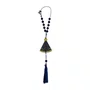 Dezena de Carro Nossa Senhora Aparecida em MDF com Pompom Azul 10 mm