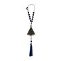 Dezena de Carro Nossa Senhora Aparecida em MDF com Pompom Azul 10 mm