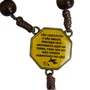 Dezena de Carro São Miguel e São Cristóvão Madeira Marrom - 10 mm