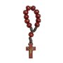 Dezena de Dedo Madeira Vermelha com Crucifixo