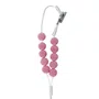 Dezena para Carro de Nossa Senhora Aparecida Contas Rosas 8 Mm