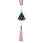 Dezena para Carro de Nossa Senhora Aparecida Contas Rosas 8 Mm
