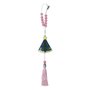 Dezena para Carro de Nossa Senhora Aparecida Contas Rosas 8 Mm