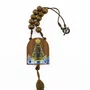 Dezena para Carro Madeira de Nossa Senhora Aparecida com Pompom - 10 mm
