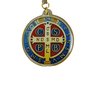 Dezena de Carro Medalha São Bento Resinada Branca - 8 mm