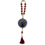 Dezena para Carro Medalha de São Bento com Pompom Vermelho