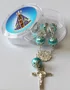 Dezena São Bento Prata Conta Azul -10mm