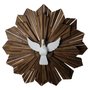 Divino Espírito Santo Madeira Escura Redondo Triplo - 75 cm X 75 cm