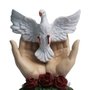 Divino Espírito Santo nas Mãos de Resina Nacional - 15 cm