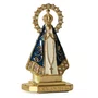 Enfeite de Nossa Senhora Aparecida Branca em Metal de Carro Autocolante - 5 cm  