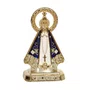 Enfeite de Nossa Senhora Aparecida Branco Plástico Autocolante - 8 cm