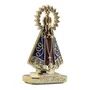 Enfeite de Nossa Senhora Aparecida Carro Plástico Marrom 8 cm