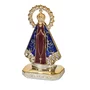 Enfeite de Nossa Senhora Aparecida Marrom em Plástico de Carro Autocolante - 5,5 cm