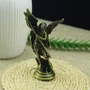 Enfeite de São Miguel Arcanjo Metal Ouro Velho Autocolante - 7,5 cm