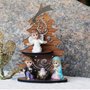 Enfeite Mesa àrvore com Sagrada Família e Anjo Infantil - 23 cm x 15 cm