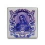 Imã Azulejo de Imaculado Coração de Maria - 4,5 cm X 4,5 cm 