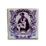 Imã Azulejo de São Benedito - 4,5 cm X 4,5 cm 