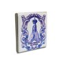Imã Azulejo de Nossa Senhora de Fátima - 4,5 cm X 4,5 cm 
