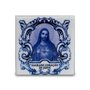 Imã Azulejo de Sagrado Coração de Jesus - 4,5 cm X 4,5 cm 