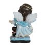Imagem Anjo da Guarda Azul Infantil de Resina Nacional -10cm