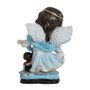 Imagem Anjo da Guarda Azul Infantil de Resina Nacional -10cm