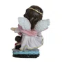 Imagem Anjo da Guarda Rosa Infantil de Resina Nacional - 10cm