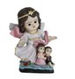 Imagem Anjo da Guarda Rosa Infantil de Resina Nacional - 10cm