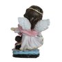 Imagem Anjo da Guarda Rosa Infantil de Resina Nacional - 10cm