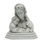 Imagem Busto Nossa Senhora com Menino Jesus em Mármore - 17cm Madona